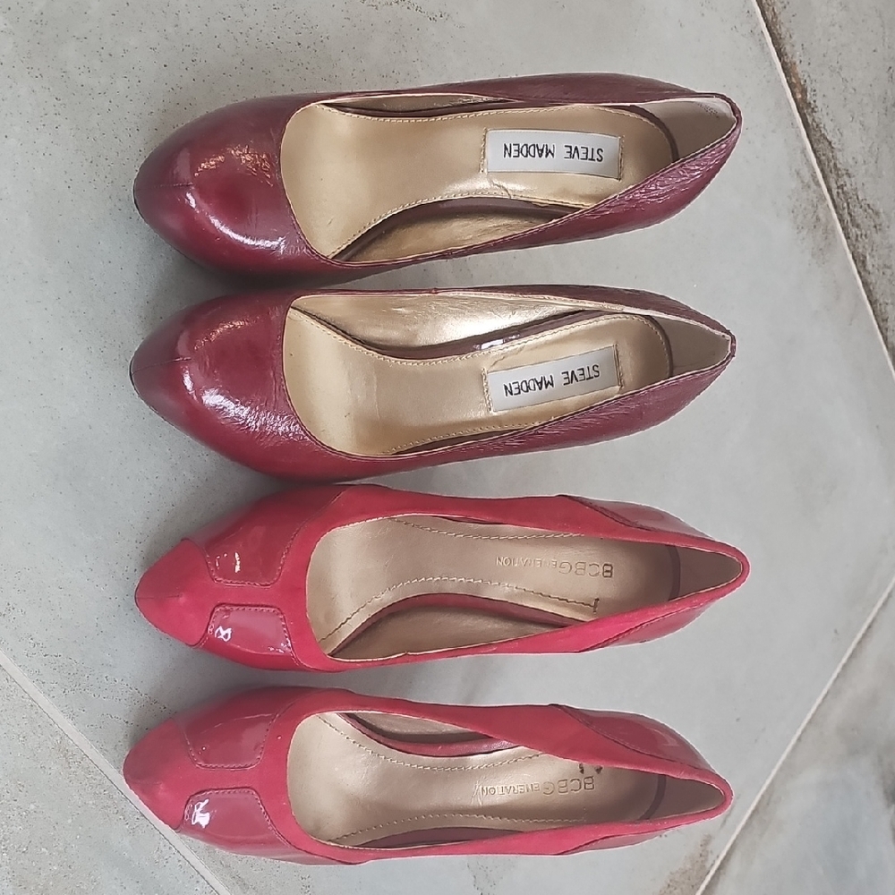 BCBGeneration Red Patent Leather Heels